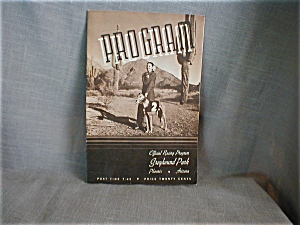 Racing Program From The Greyhound Park