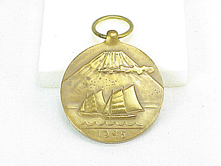 Vintage Wwii 1945 Us Army Of Occupation Japan Bronze Medal