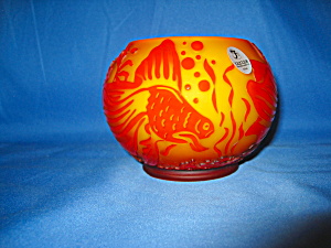 Fenton Cameo Fish Bowl By Kelsey Murphy