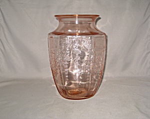 Pink Princess Depression Glass Vase