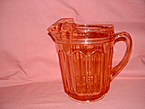Pink Colonial Knife & Fork Ice Lip Pitcher