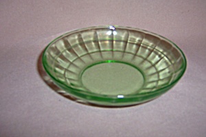 Green Block Optic Depression Cereal Bowl