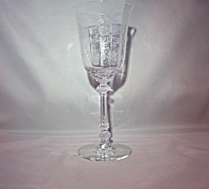 Heisey Orchid Tyrolean Water Goblet