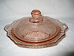 Pink Mayfair Covered Butter Dish