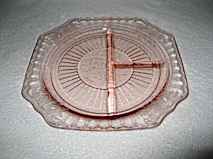 Pink Mayfair Depression Grill Plate