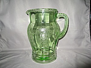 Green Cameo Ballerina Large Water Pitcher