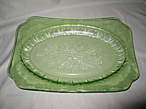 Green Adam Depression Oval Platter