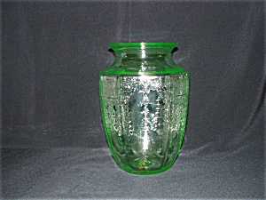 Green Princess Depression Vase