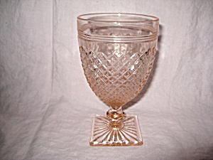 Pink Miss America Water Goblet