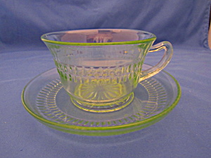 Green Roulette Cup & Saucer