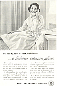 Bell Telephone Extension Phone Ad Ad0432