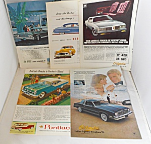 A Nostalgic Automobile Ad Lot Oldsmobiles Pontiac Aytop0001