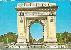 Buchrest Romania The Arch Of Triumph Cs10897