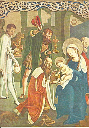 German Nativity Scene Postcard Cs11221