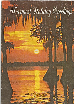 Florida Sunset On A Holiday Post Card Cs11307
