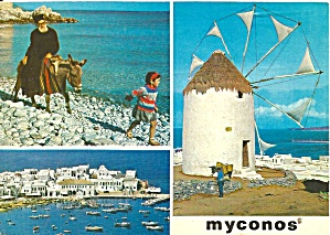 Mykonos Greece Three Views Cs11552