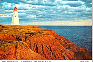 Lighthouse Seacow Head Canada Pei Cs11928