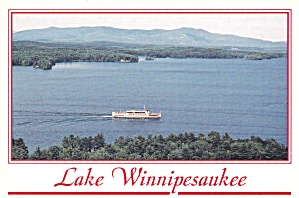 Lake Winnipesaukee New Hampshire Mt Washington Postcard Cs12640