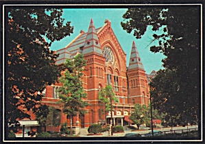 Cincinnati Oh Music Hall Postcard Cs13190