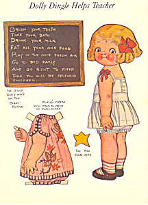 Dolly Dingle Helps Teacher Grace G Drayton Postcard