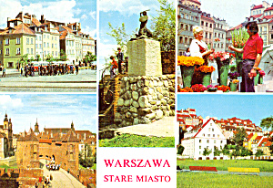 Five Views Of Warsaw Poland Cs7251