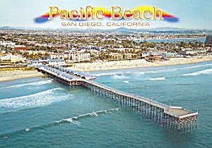 San Diego Crystal Pier In Pacific Beach Postcard Cs13748