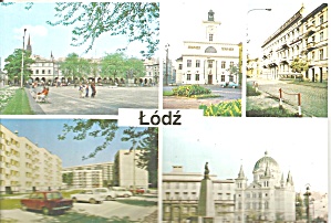 Lodz Poland Five Views Cars Cs9119