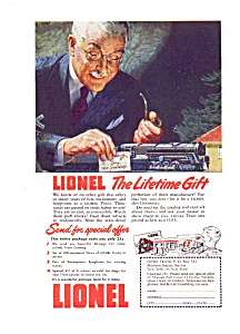 Lionel Train Ad May0951 Lifetime Gift 1943