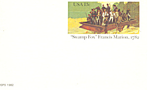 Ux94 13 Cent Swamp Fox, Francis Marion Postal Card
