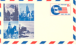 Uxc5 11 Cent Visit The Usa Postal Card