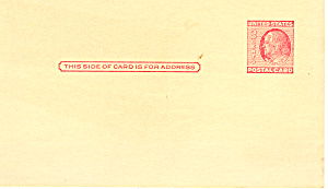 Ux38, 2 Cent Carmine Rose Franklin Postal Card