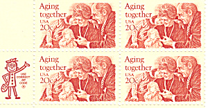 #2011 - 20 Cent Aging Together Mail Early Block