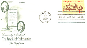 #1726 Articles Of Confederation Fdc Cachet