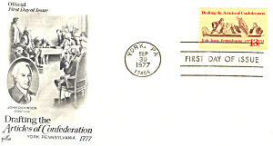 #1726-13 Cent Articles Of Confederation Fdc Cachet