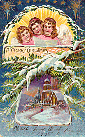 Christmas Postcard Series Raphael Tuck Postcard P28318 1908