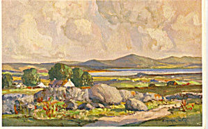 The Hills Of Donegal, Ireland Postcard From A Painting P30938
