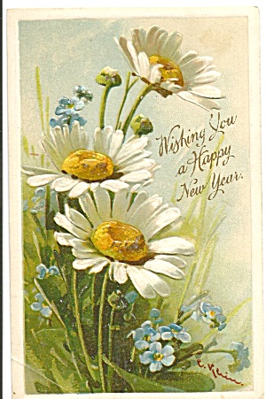 Happy New Years Vintage Card P31806