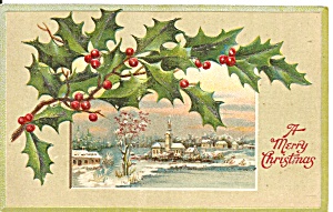 Christmas Postcard Germany Embossed P33456