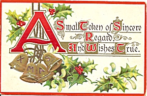 Christmas 1911 Divided Back Card P33685