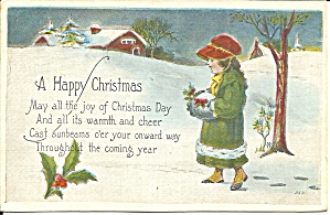 Christmas Card From 1920 Postcard P33716