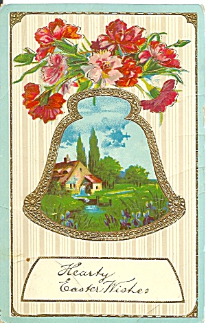 Hearty Easter Greetins Vintage 1911 Postcard P35239