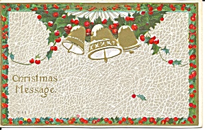 Christmas Bells 1910 Postcard P36505