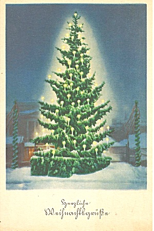 Vintage European Christmas Postcard P37090