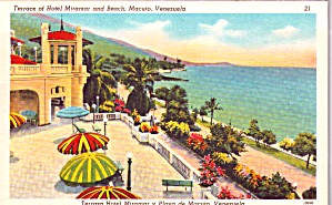 Macuto Venezuela Hotel Miramar Terrace And Beach P37887