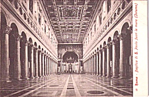 Rome Italy Interior Of Basilica S Paolo P38177