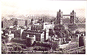 Tower Of London And Tower Bridge London P38184