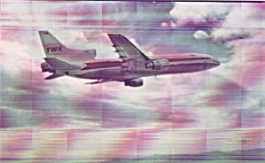 Twa L 1011 In Flight With Twa Postcard P40816