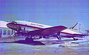 Aero Trades Douglas Dc-3 Postcard P40849