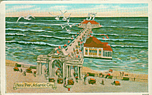 Atlantic City New Jersey Heinz Pier Postcard P41369