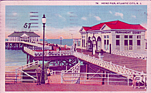 Atlantic City New Jersey Heinz Pier Postcard P41370
